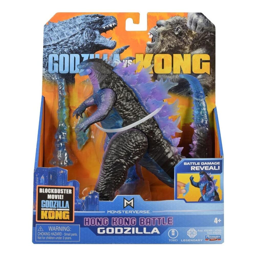 NWT MonsterVerse Godzilla vs Kong 6" Godzilla Hong Kong Battle Figure